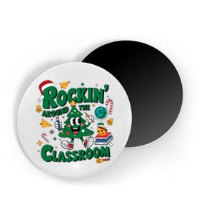 Rockin Around The Classroom Christmas Holiday Xmas Magnet