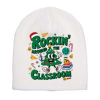 Rockin Around The Classroom Christmas Holiday Xmas Short Acrylic Beanie