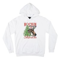 Rocking Around The Christmas Tree Christmas Cowboy Horse Hoodie