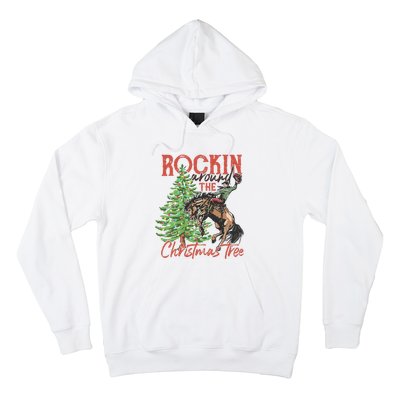 Rocking Around The Christmas Tree Christmas Cowboy Horse Hoodie