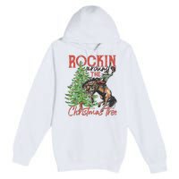 Rocking Around The Christmas Tree Christmas Cowboy Horse Premium Pullover Hoodie