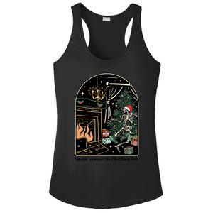 Rockin Around The Christmas Tree Skeleton Dancing Costume Gift Ladies PosiCharge Competitor Racerback Tank