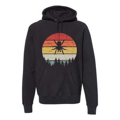 Retro Arachnid Tarantula Spider Premium Hoodie