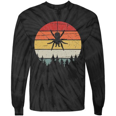 Retro Arachnid Tarantula Spider Tie-Dye Long Sleeve Shirt