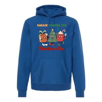 Rockin Around The Christmas Tree Hot Chocolate Cocoa Lovers Cute Gift Premium Hoodie