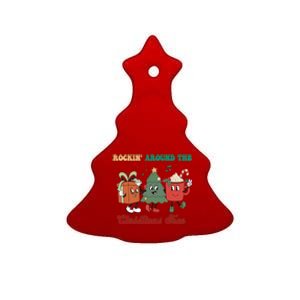 Rockin Around The Christmas Tree Hot Chocolate Cocoa Lovers Cute Gift Ceramic Tree Ornament