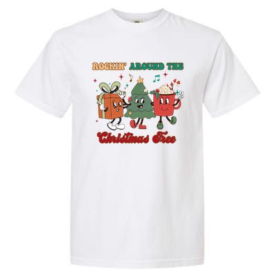 Rockin Around The Christmas Tree Hot Chocolate Cocoa Lovers Cute Gift Garment-Dyed Heavyweight T-Shirt