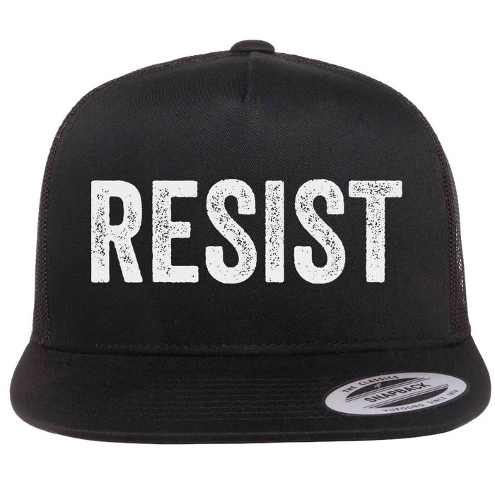 Resist Anti Trump Protest March Political Defiant Flatbill Hat