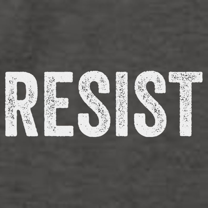 Resist Anti Trump Protest March Political Defiant Vector Backpack