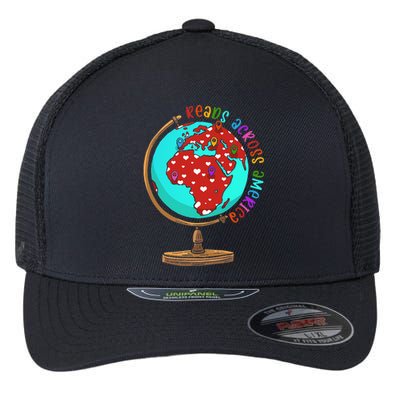 Reads Across That America Reading Lover Teacher Reader Flexfit Unipanel Trucker Cap