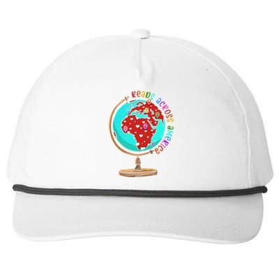 Reads Across That America Reading Lover Teacher Reader Snapback Five-Panel Rope Hat