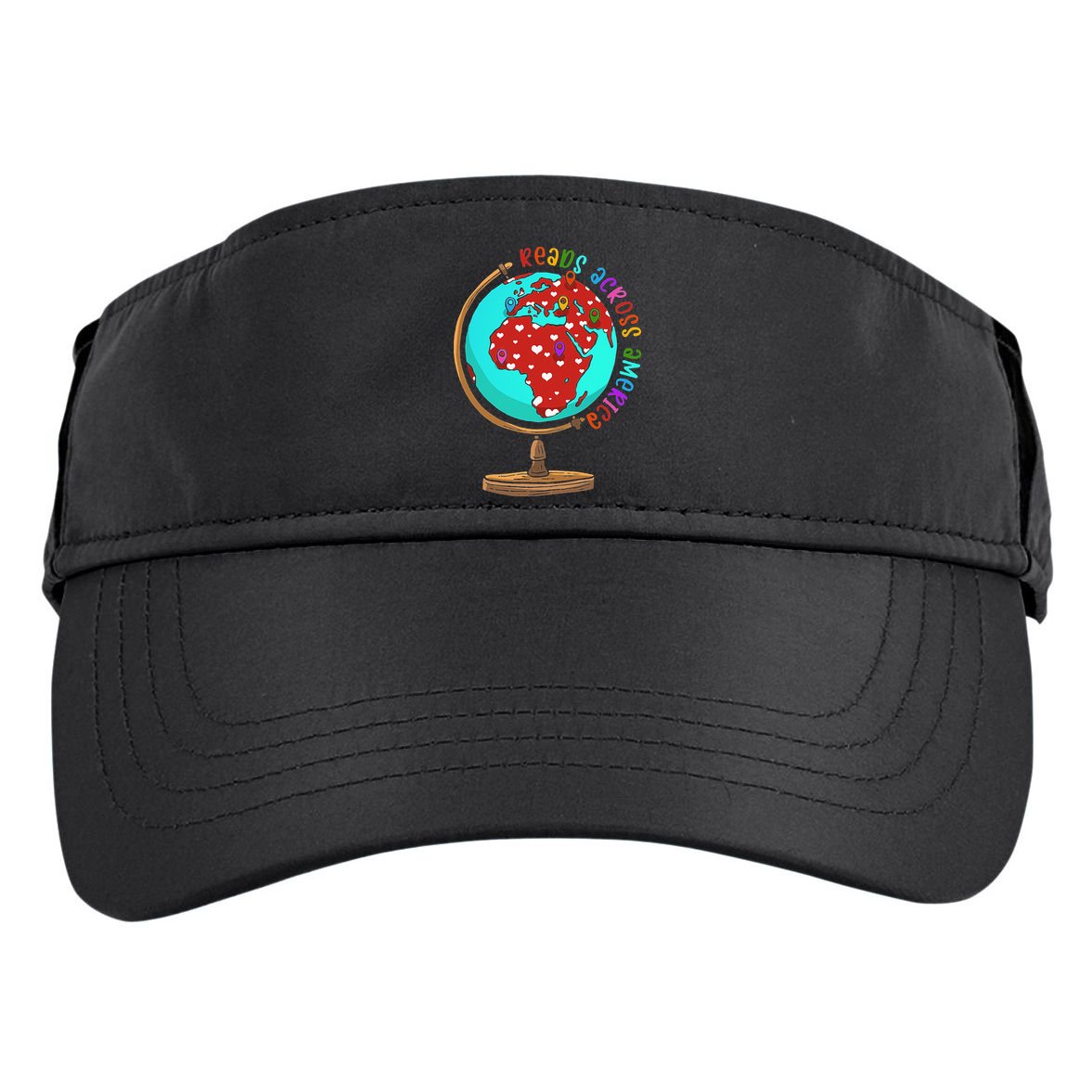 Reads Across That America Reading Lover Teacher Reader Adult Drive Performance Visor