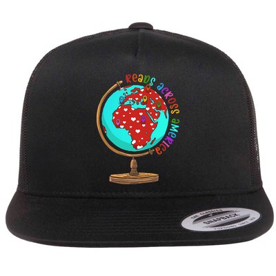 Reads Across That America Reading Lover Teacher Reader Flatbill Hat