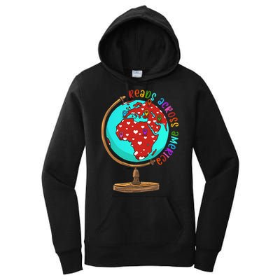 Reads Across That America Reading Lover Teacher Reader Women's Pullover Hoodie