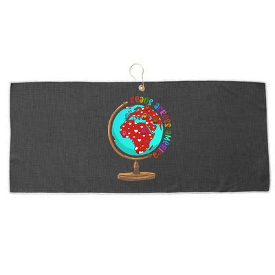 Reads Across That America Reading Lover Teacher Reader Large Microfiber Waffle Golf Towel