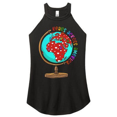 Reads Across That America Reading Lover Teacher Reader Women's Perfect Tri Rocker Tank