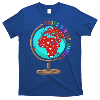 Reads Across That America Reading Lover Teacher Reader T-Shirt