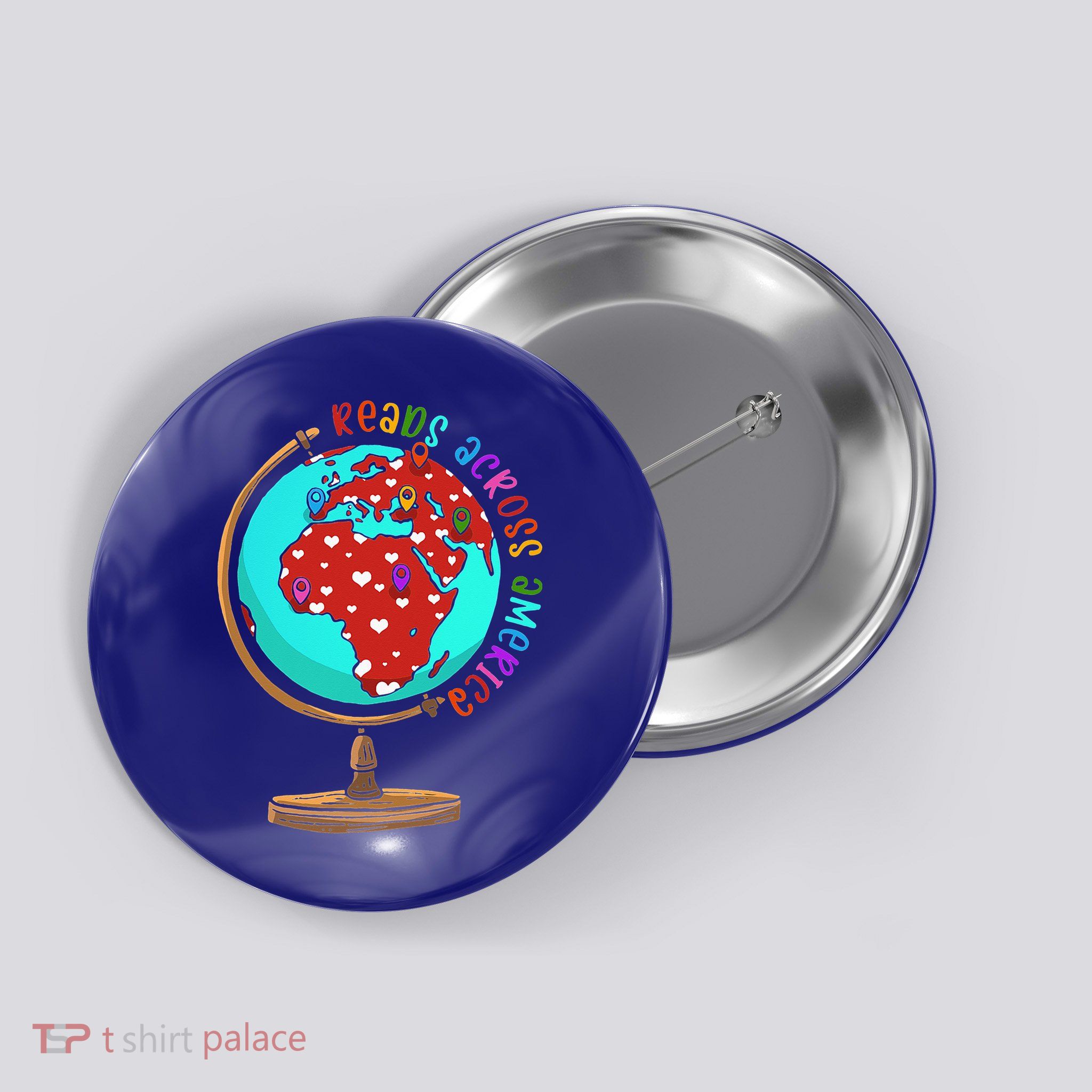 Reads Across That America Reading Lover Teacher Reader Button