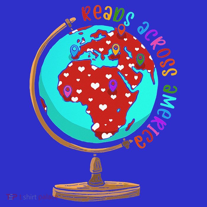 Reads Across That America Reading Lover Teacher Reader Button