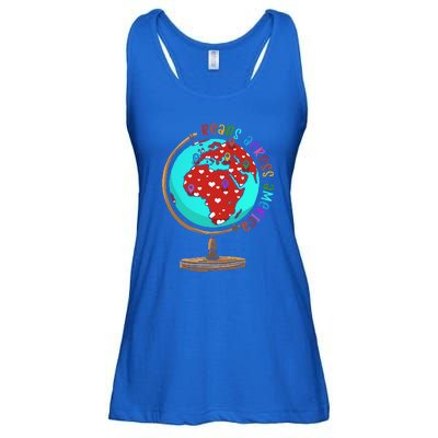 Reads Across That America Reading Lover Teacher Reader Ladies Essential Flowy Tank