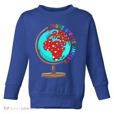 Reads Across That America Reading Lover Teacher Reader Toddler Sweatshirt