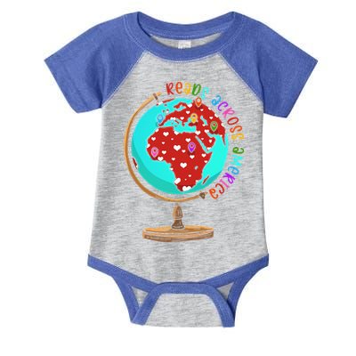Reads Across That America Reading Lover Teacher Reader Infant Baby Jersey Bodysuit
