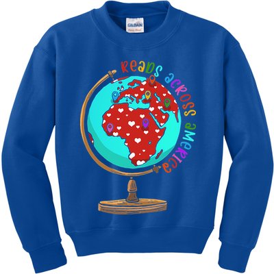 Reads Across That America Reading Lover Teacher Reader Kids Sweatshirt