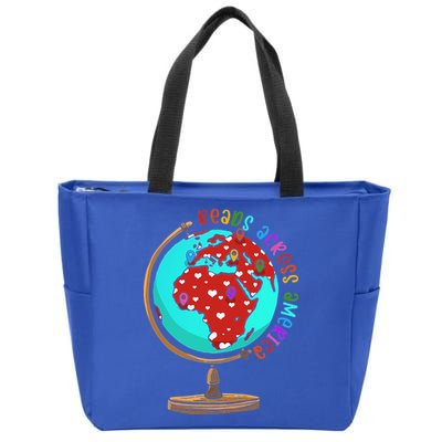 Reads Across That America Reading Lover Teacher Reader Zip Tote Bag