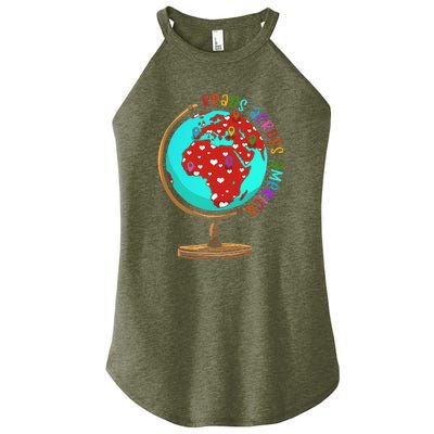 Reads Across That America Reading Lover Teacher Reader Women's Perfect Tri Rocker Tank