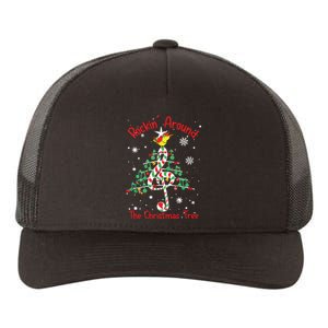 Rockin Around The Christmas Tree Music Note Music Teacher Yupoong Adult 5-Panel Trucker Hat