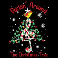 Rockin Around The Christmas Tree Music Note Music Teacher Cooling Performance Crew T-Shirt