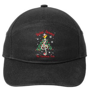 Rockin Around The Christmas Tree Music Note Music Teacher 7-Panel Snapback Hat