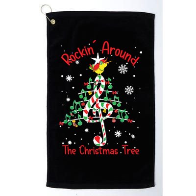 Rockin Around The Christmas Tree Music Note Music Teacher Golf Towel