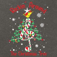 Rockin Around The Christmas Tree Music Note Music Teacher Cotton Canvas Backpack