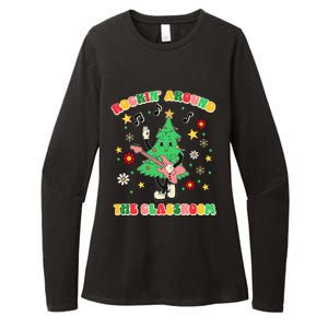 Rockin Around The Classroom Teacher Christmas Xmas Vibes Womens CVC Long Sleeve Shirt