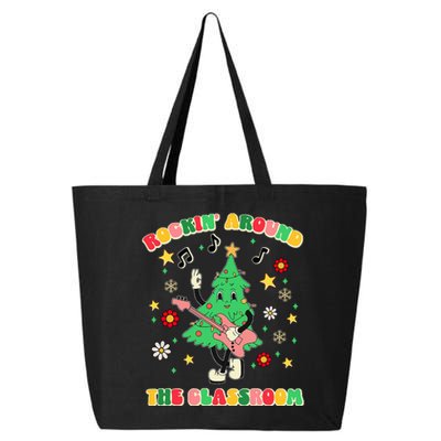 Rockin Around The Classroom Teacher Christmas Xmas Vibes 25L Jumbo Tote