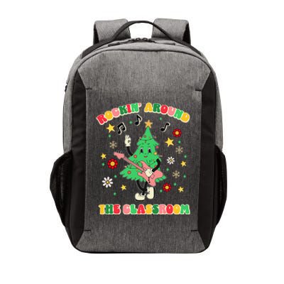 Rockin Around The Classroom Teacher Christmas Xmas Vibes Vector Backpack