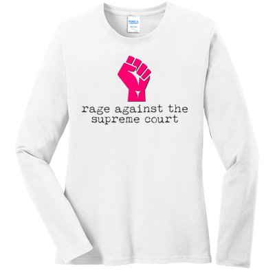 Rage Against The Spreme Court Ladies Long Sleeve Shirt