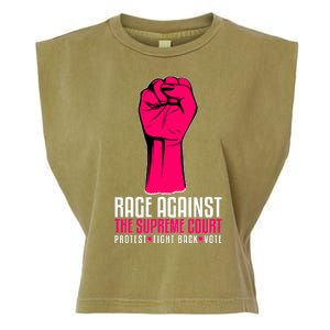 Rage Against The Spreme Court Protest Fight Back Vote Garment-Dyed Women's Muscle Tee