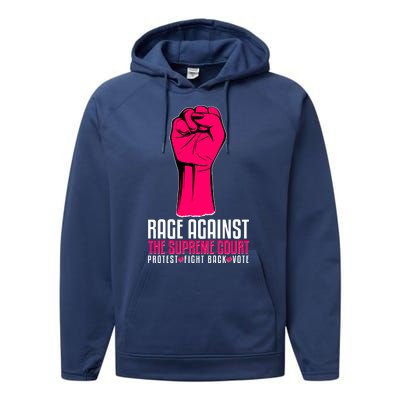 Rage Against The Spreme Court Protest Fight Back Vote Performance Fleece Hoodie