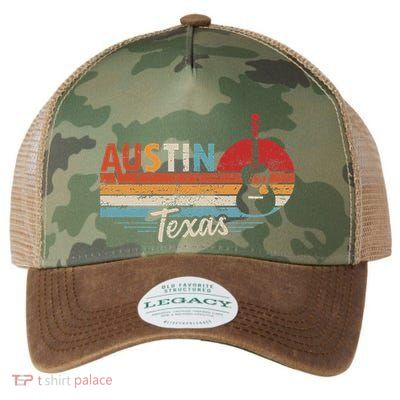 Retro Austin Texas Guitar Music Legacy Tie Dye Trucker Hat