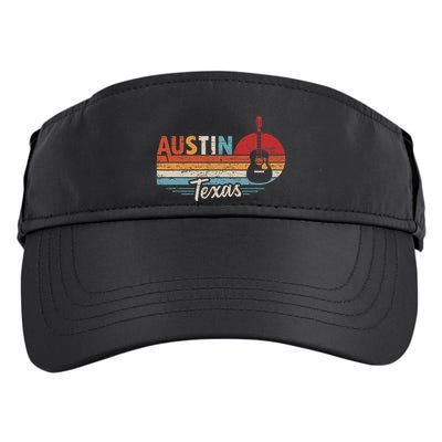 Retro Austin Texas Guitar Music Adult Drive Performance Visor