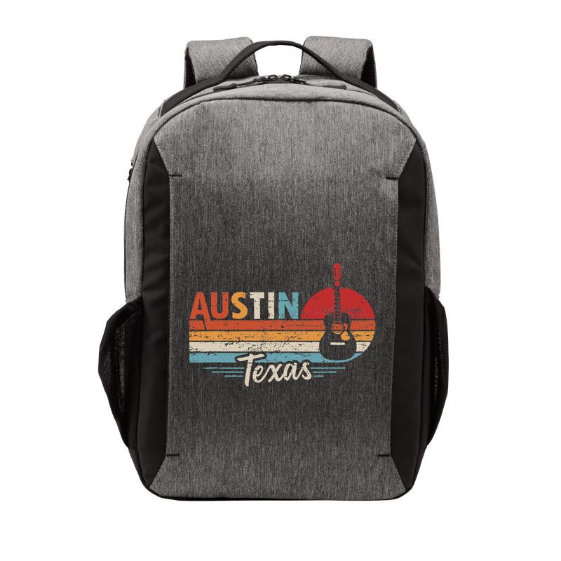 Retro Austin Texas Guitar Music Vector Backpack