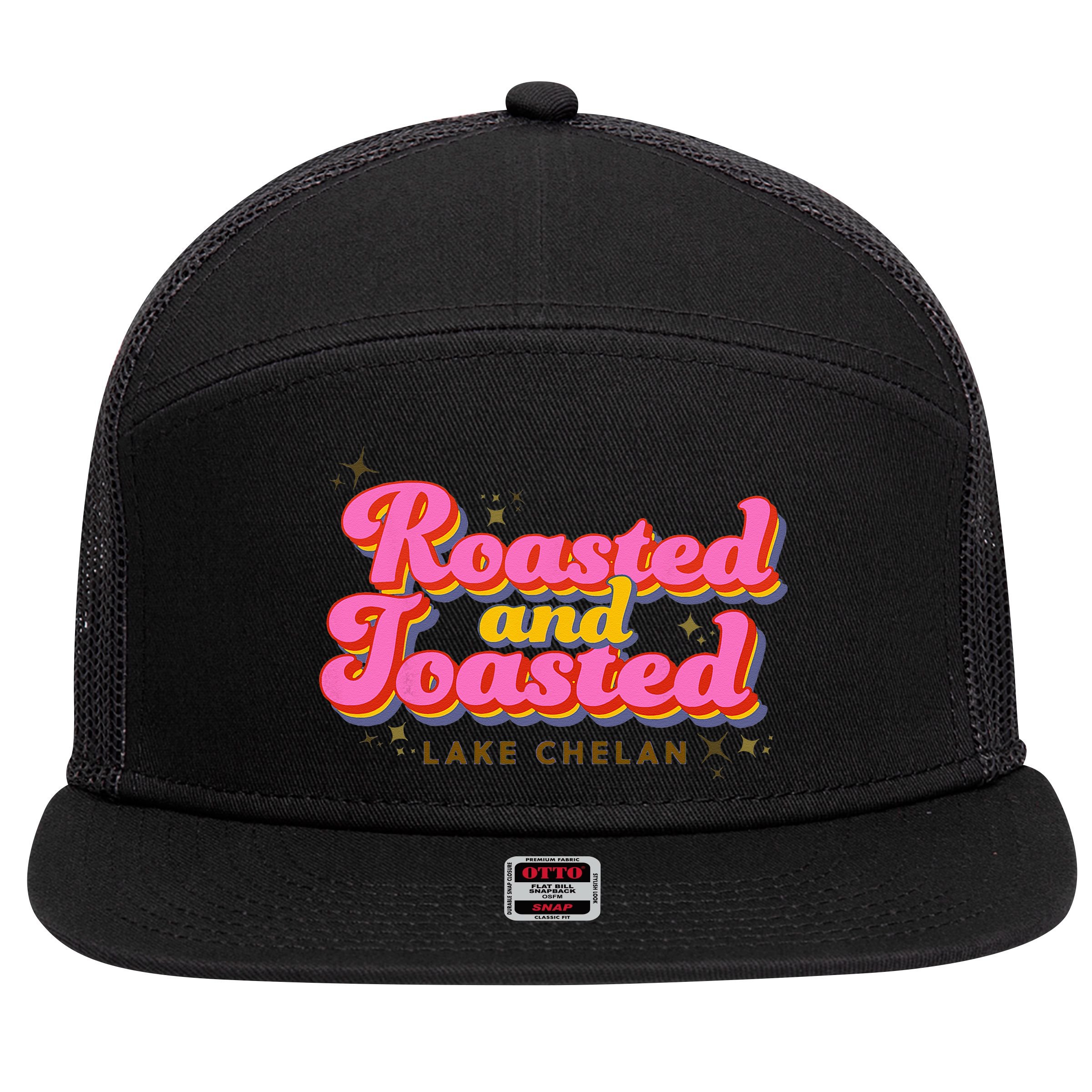 Roasted and Toasted Graphic 7 Panel Mesh Trucker Snapback Hat