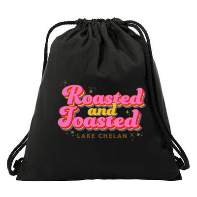 Roasted and Toasted Graphic Drawstring Bag