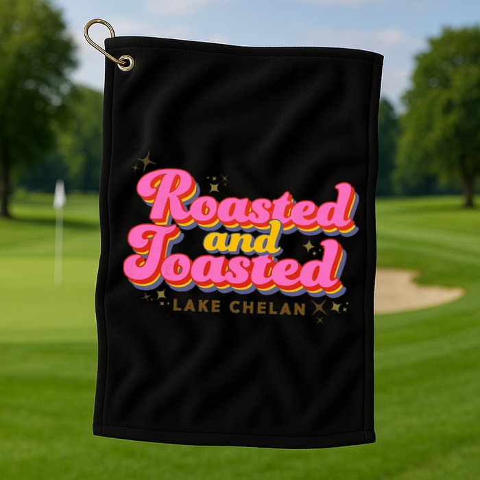 Roasted and Toasted Graphic Golf Towel