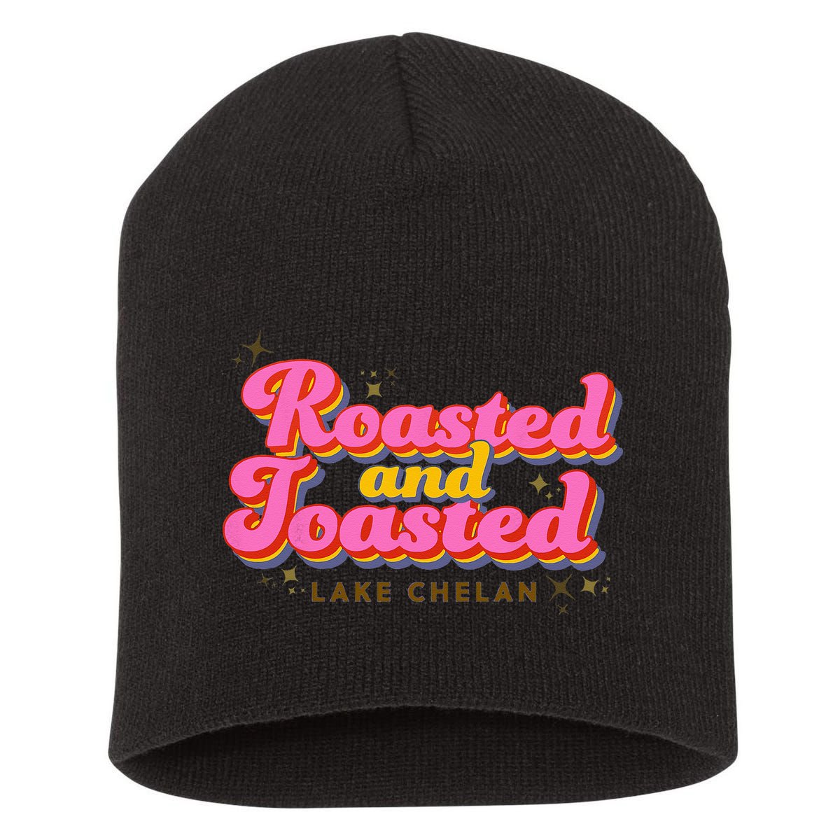 Roasted and Toasted Graphic Short Acrylic Beanie