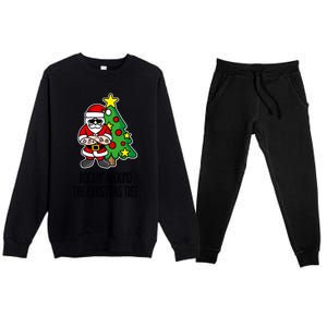 Rockin Around The Christmas Tree Premium Crewneck Sweatsuit Set