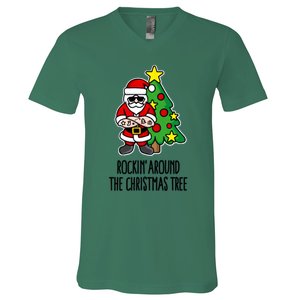 Rockin Around The Christmas Tree V-Neck T-Shirt