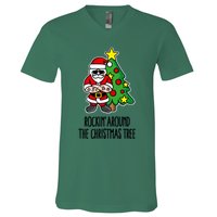 Rockin Around The Christmas Tree V-Neck T-Shirt